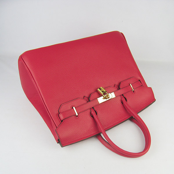 High Quality Fake Hermes Birkin 35CM Togo Leather Bag Red 6089 - Click Image to Close